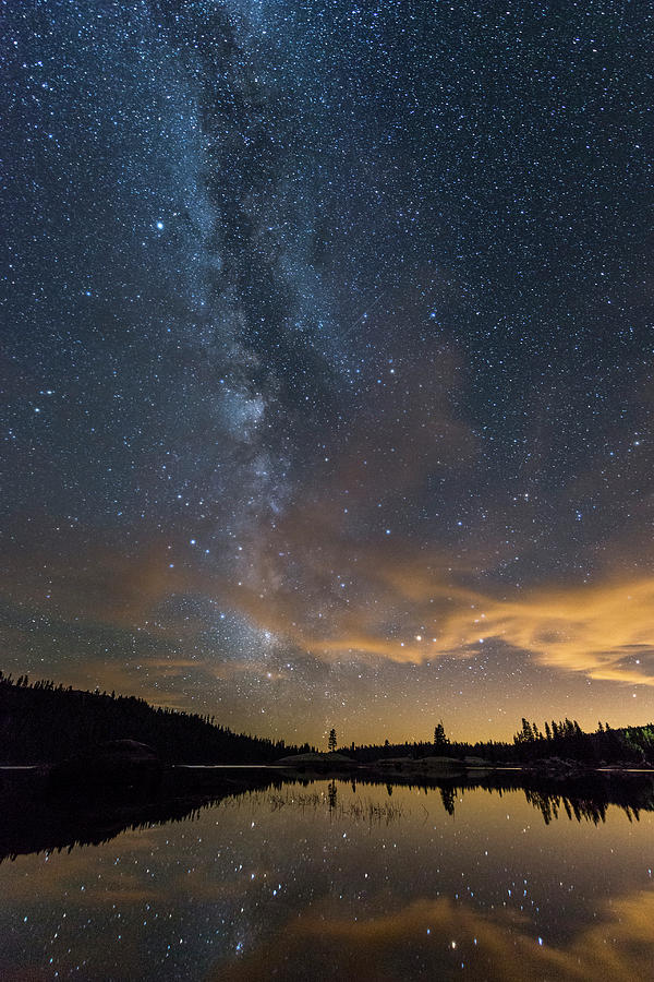 Vertical View Of The Milky Way Rising Photograph by Rick Saez - Fine ...
