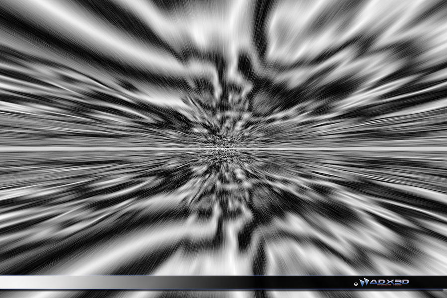 Black And White Digital Art - Vertigo One by Andrew Selby