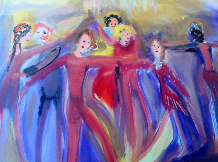 Very hot dance team Painting by Judith Desrosiers