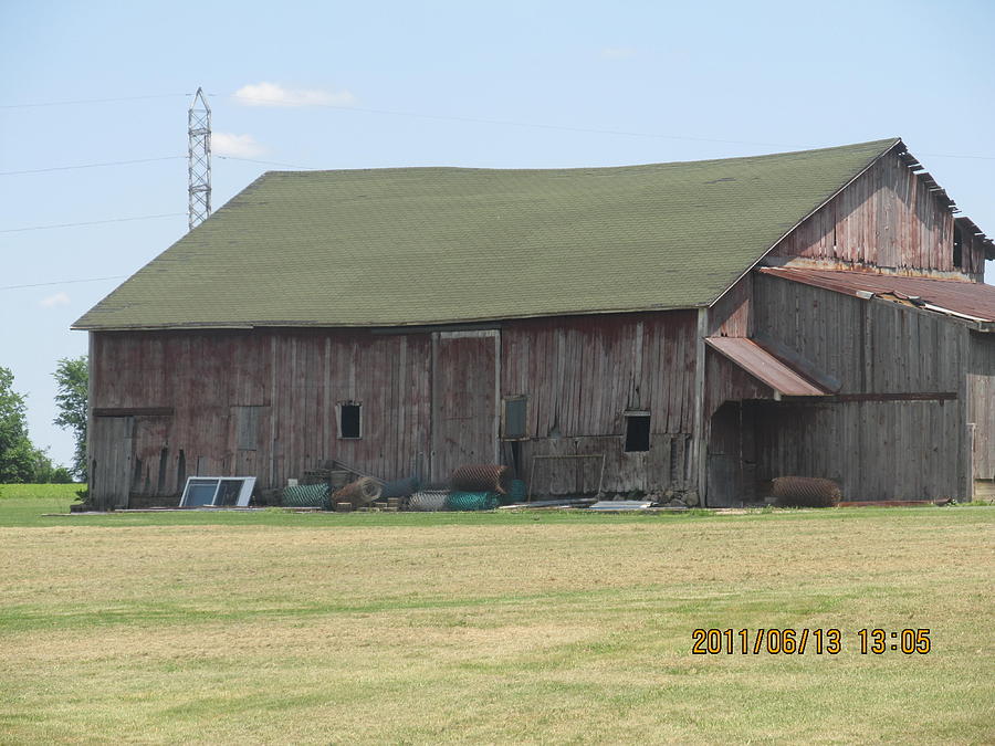 Very Old Green Roof Barn Photograph by Tina M Wenger - Fine Art America