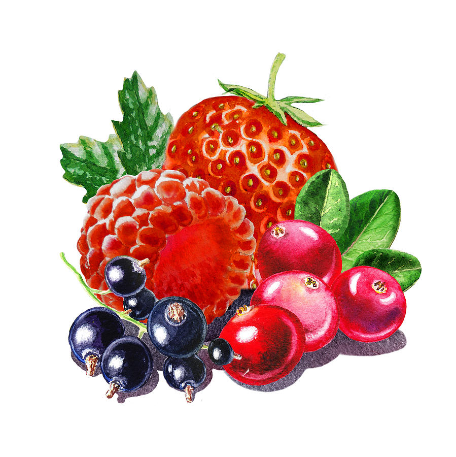 Very Very Berry Painting by Irina Sztukowski