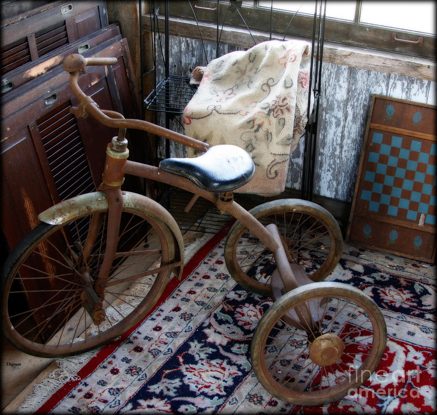 Tricycle Photograph - Very Vintage Transportation  by Steven Digman