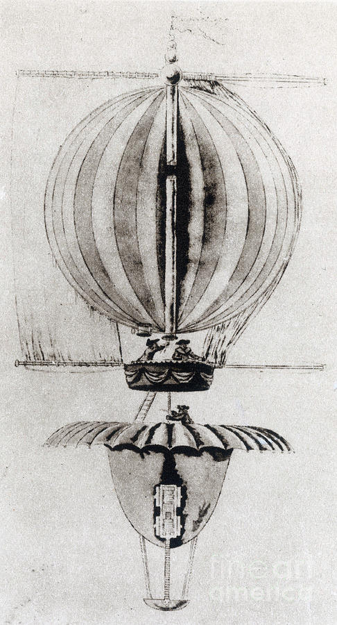 Vessels Of The Air, 1783 Photograph by Science Source