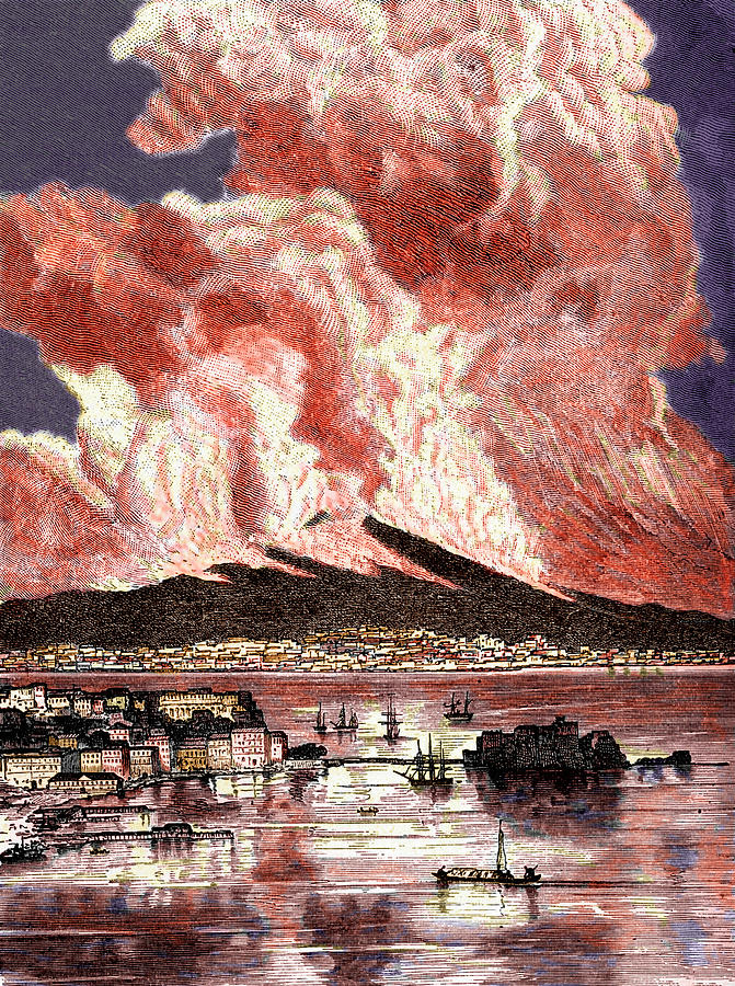 Vesuvius Erupting In 1872 Photograph by Sheila Terry/science Photo Library