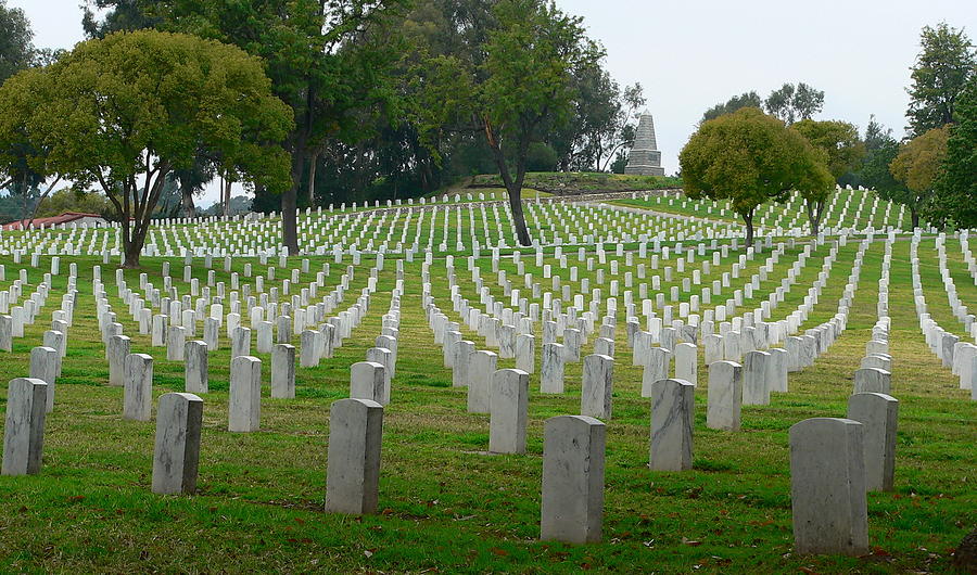 Veterans Cemetery Photograph by Jeff Lowe