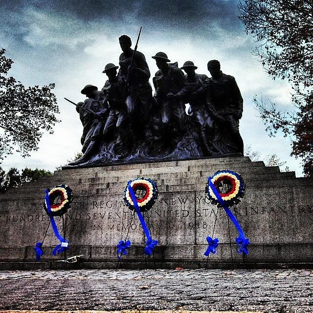 New York City Photograph - Veterans Day. #memorial #statue by Rachel Waters