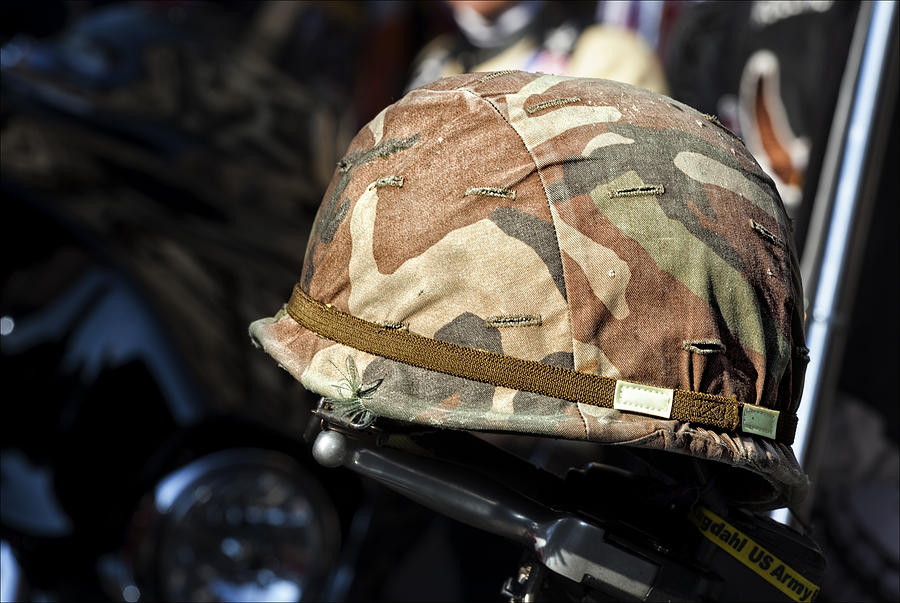 Veterans Day NYC 2012 Helmet Photograph by Robert Ullmann