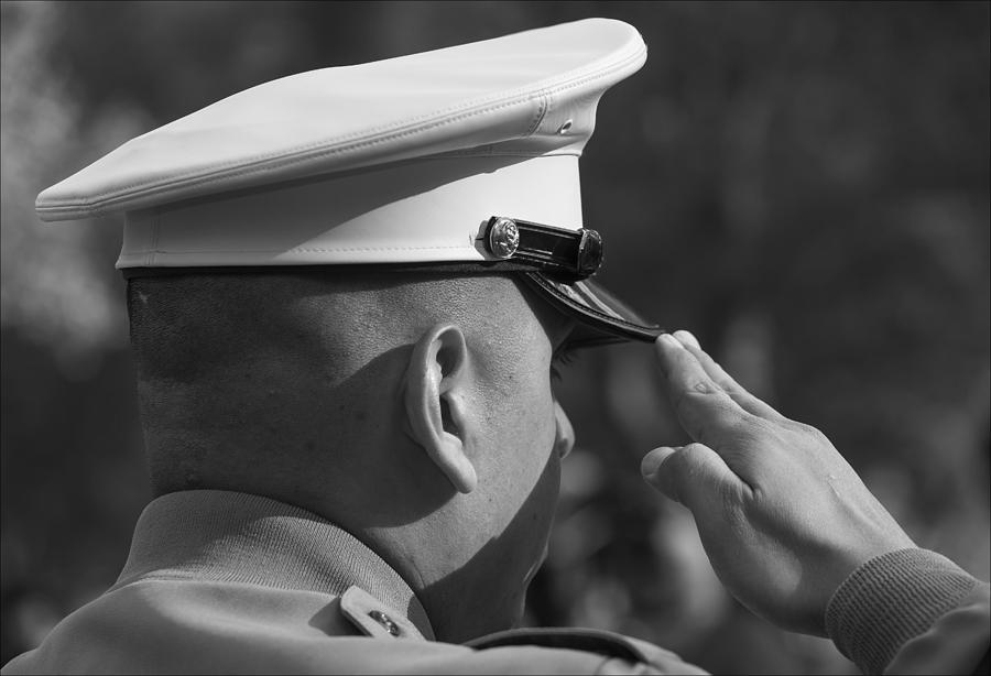 Veterans Day NYC 2012 Salute Photograph by Robert Ullmann