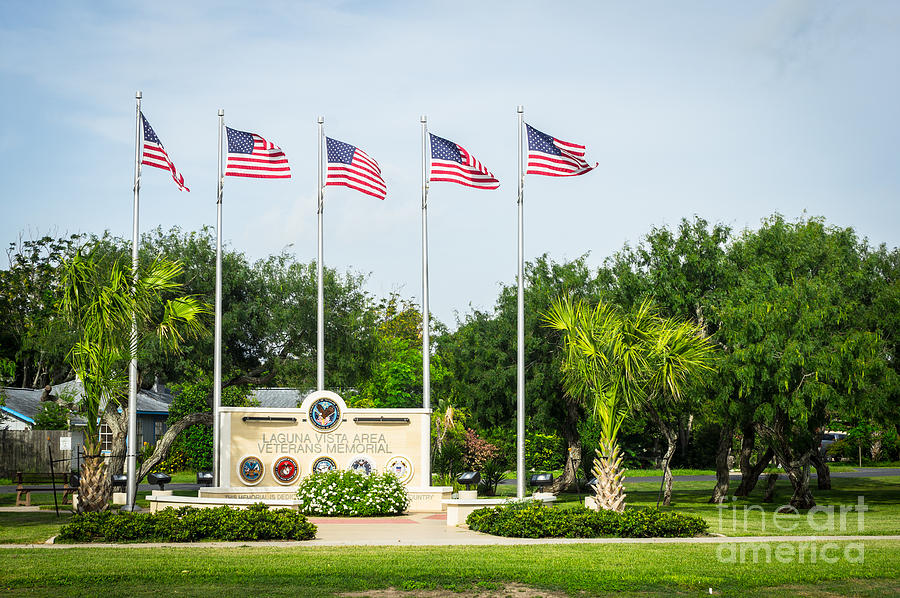 Veterans Memorial Laguna Vista Texas Photograph by Imagery by Charly