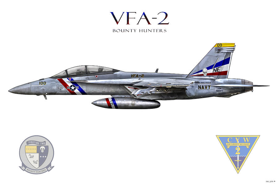Navy Digital Art - Vfa-2 by Clay Greunke