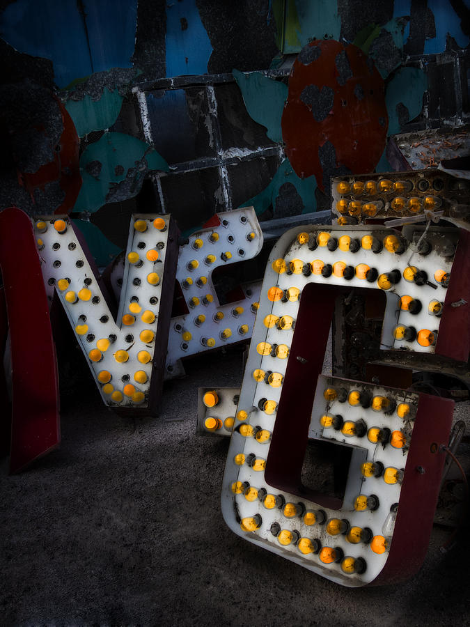 VG Neon Photograph by Gary Warnimont