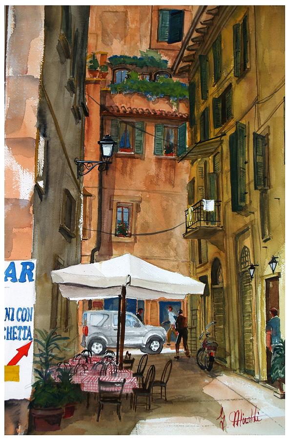 Via Piacenza Painting by Gerald Miraldi