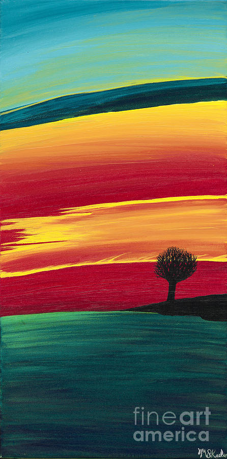 Vibrant Painting - Vibrant Evening by Melissa F Kaelin Vibrant Painting - Vibrant Evening by Melissa F Kaelin
