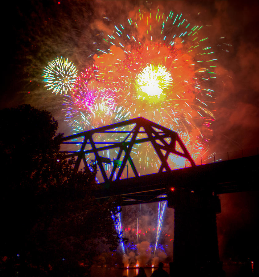 Vibrant Fireworks Photograph by Jonny D