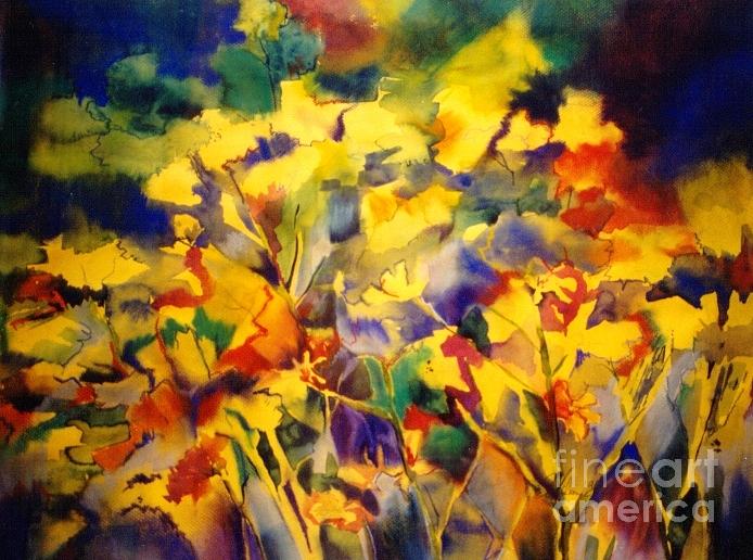 Vibrant Flowers Painting by Donna Acheson-Juillet