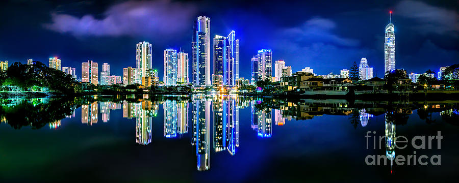 Skyscraper Photograph - Gold Coast Shines by Az Jackson
