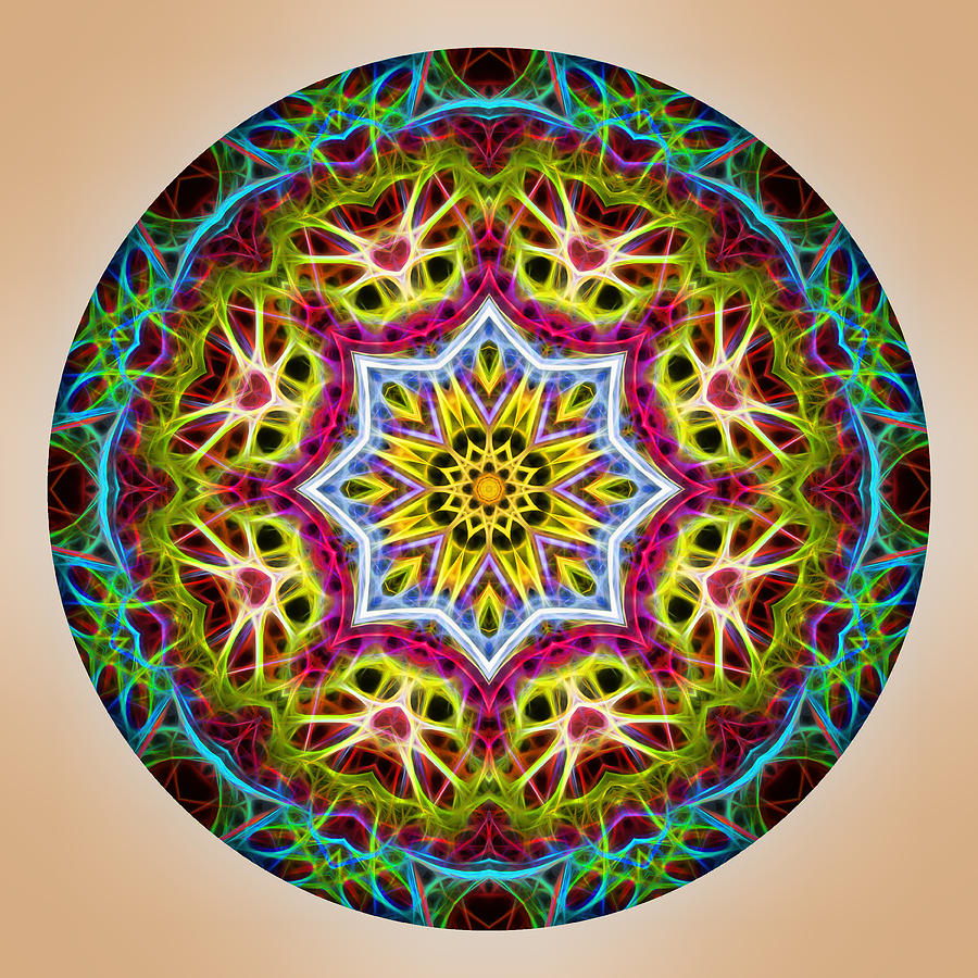 Vibrant Mandala Photograph by Beth Sawickie