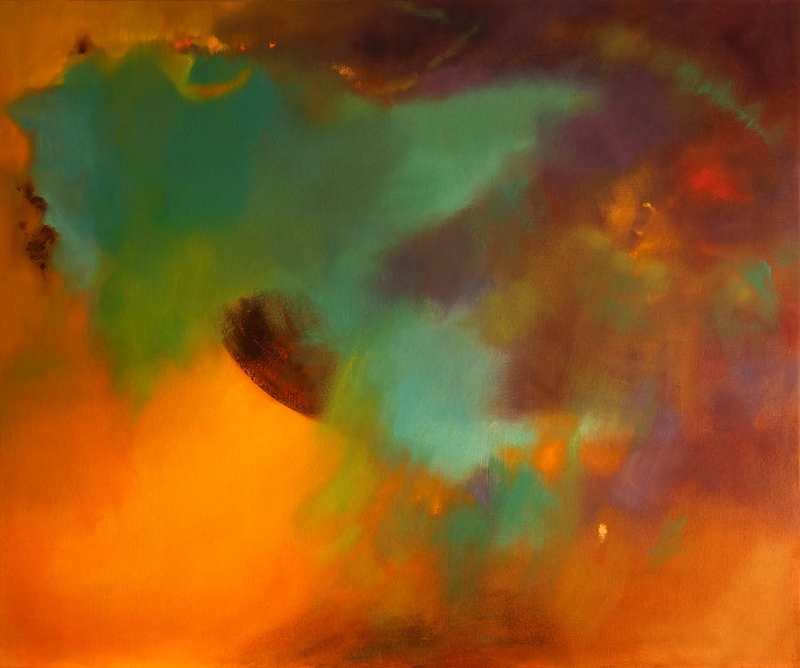 Abstract Painting - Vibrant Opal  by Marta Zamarska