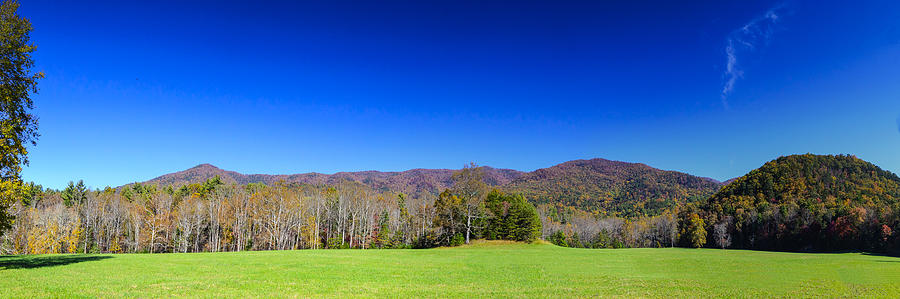 Vibrant Panorama Of Cades Cove Photograph
