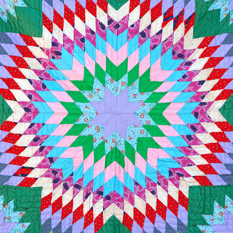 Pattern Photograph - Vibrant Quilt by Art Block Collections