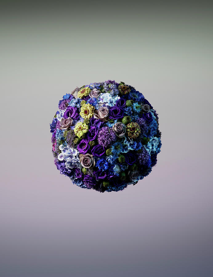 Vibrant Sphere Shaped Floral Arrangement Photograph by Jonathan Knowles