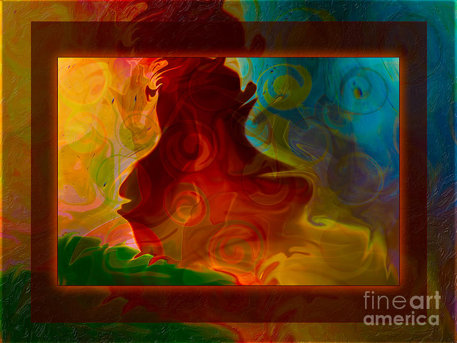 Vibrations and Light and Energy Abstract Healing Art Painting by Omaste Witkowski