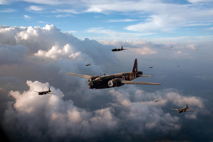 Vickers Wellingtons No 75 Squadron Photograph by Gary Eason