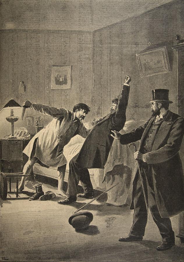 Victim Of Duty, Illustration From Le Drawing by French School