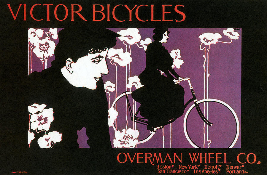 Victor Bicycles Poster, Will. H Photograph by Science Source
