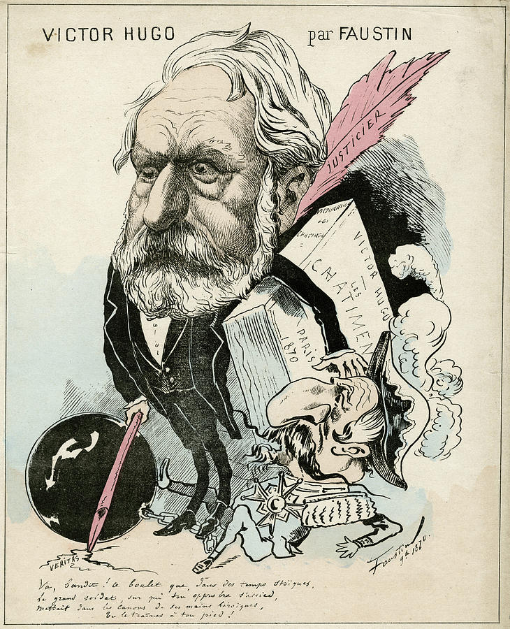 Victor Hugo Is Depicted Carrying Drawing by Mary Evans Picture Library