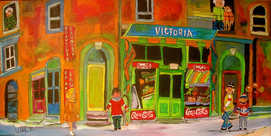 Victoria in Westmount Painting by Michael Litvack