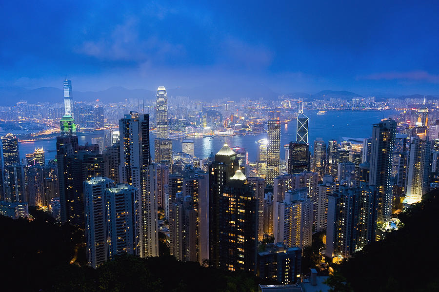 Victoria Peak Hong Kong Island Photograph by Axiom Photographic