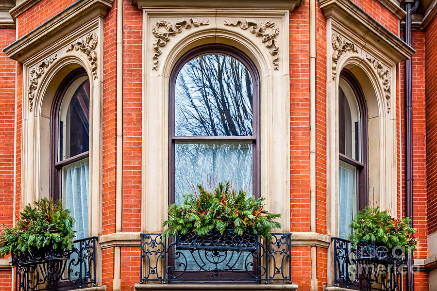 Victorian Christmas Windowboxes Photograph by Susan Cole Kelly