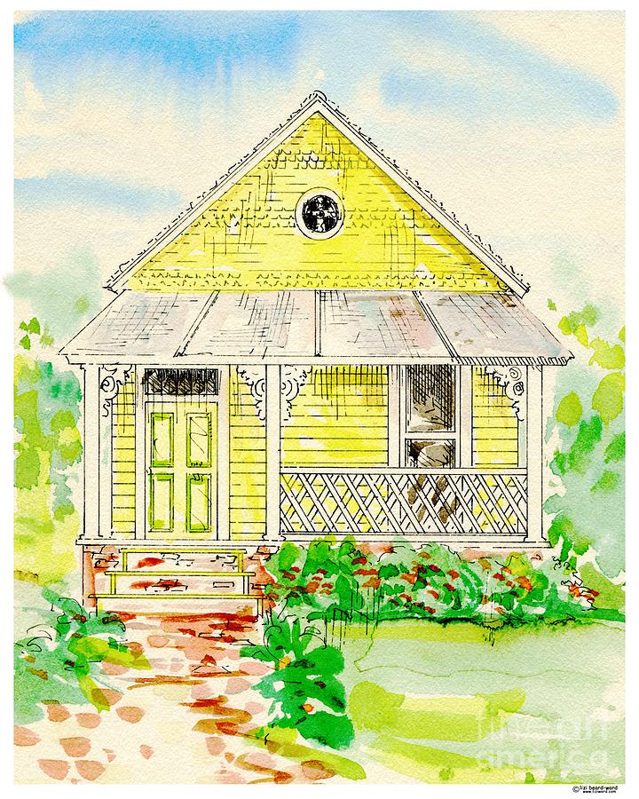 Victorian Cottage Mixed Media by Lizi Beard-Ward