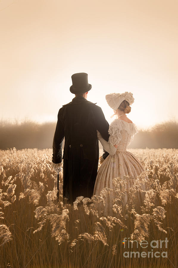 Victorian Couple In A Meadow Photograph by Lee Avison - Fine Art America