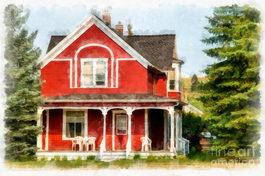Victorian Home Red Lodge Montana Photograph by Edward Fielding