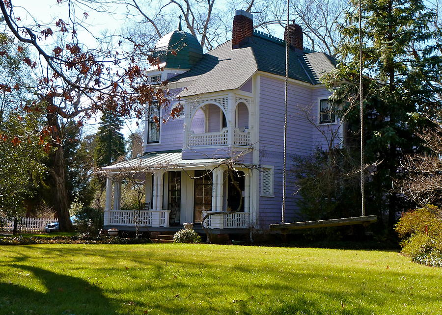Victorian House with Swing Photograph by Jean Wright