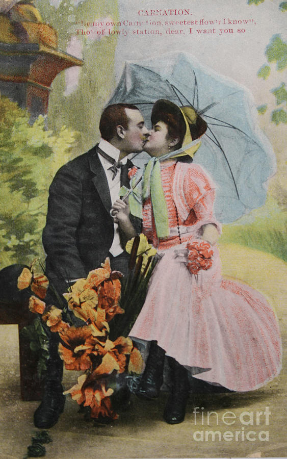 Victorian Valentines card Photograph by Patricia Hofmeester