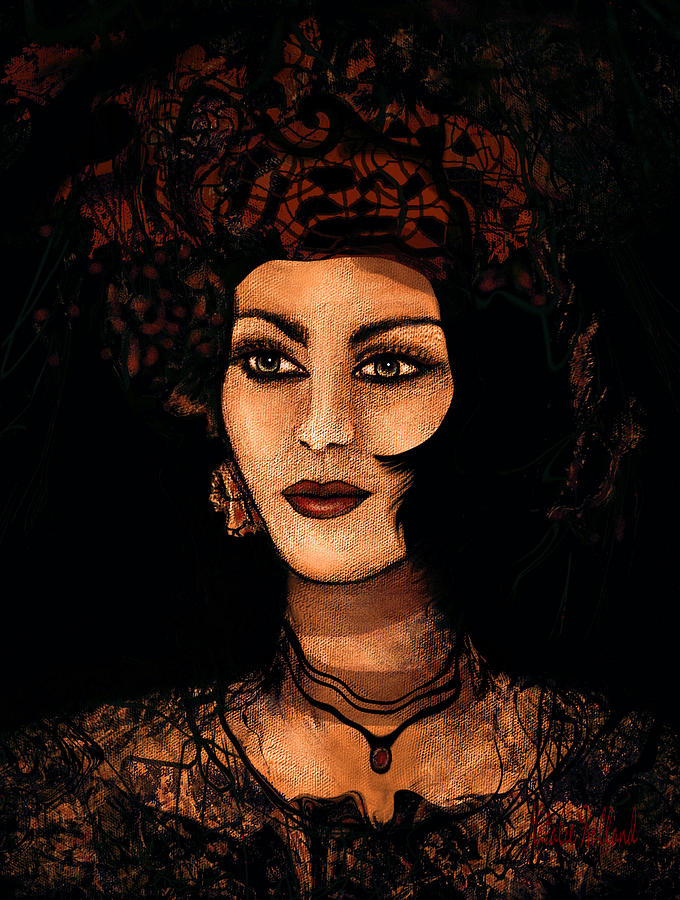 Vintage Mixed Media - Victorian Lady by Natalie Holland