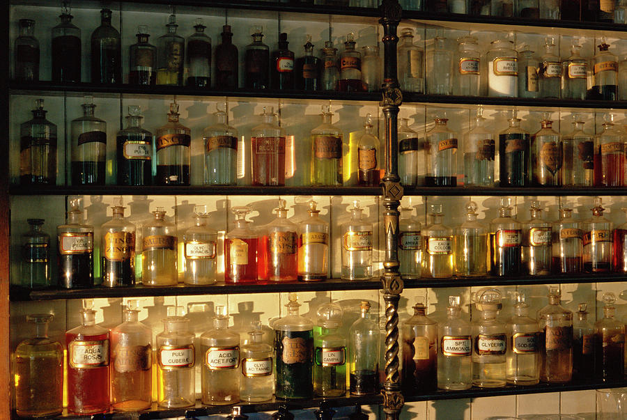 Victorian Pharmacy Photograph by Adam Hart-davis/science Photo Library