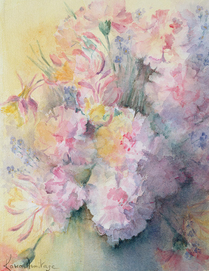 Victorian Posy Painting by Karen Armitage - Fine Art America