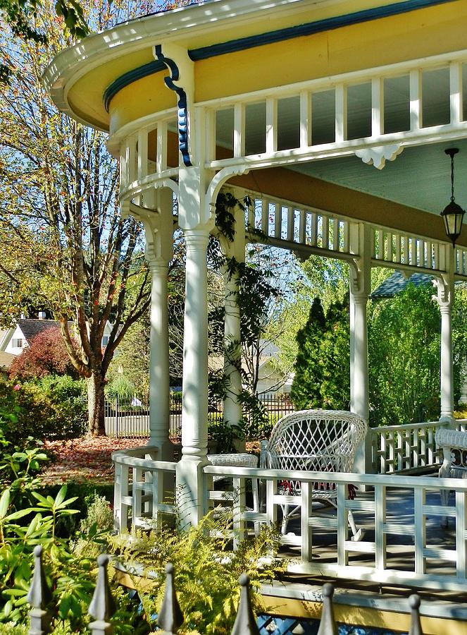 Victorian Rounded Porch Photograph by VLee Watson