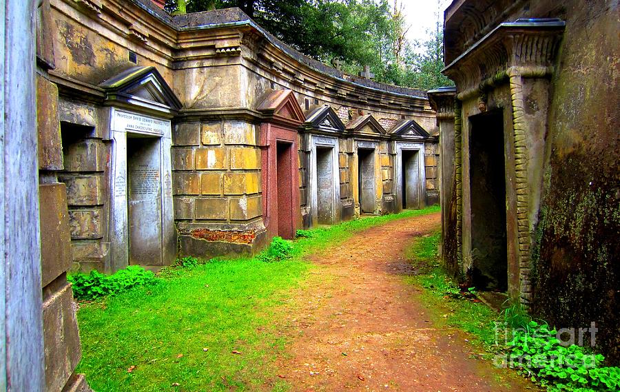 London Photograph - Victorian Tombs by C Lythgo