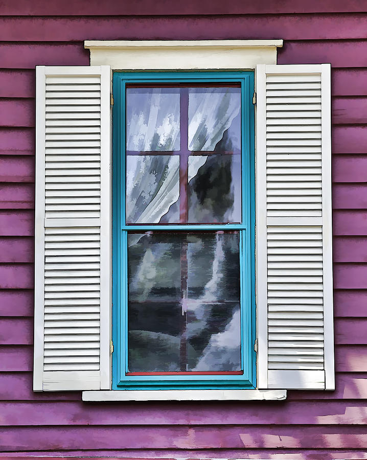 Victorian Window of Cape May Photograph by David Letts