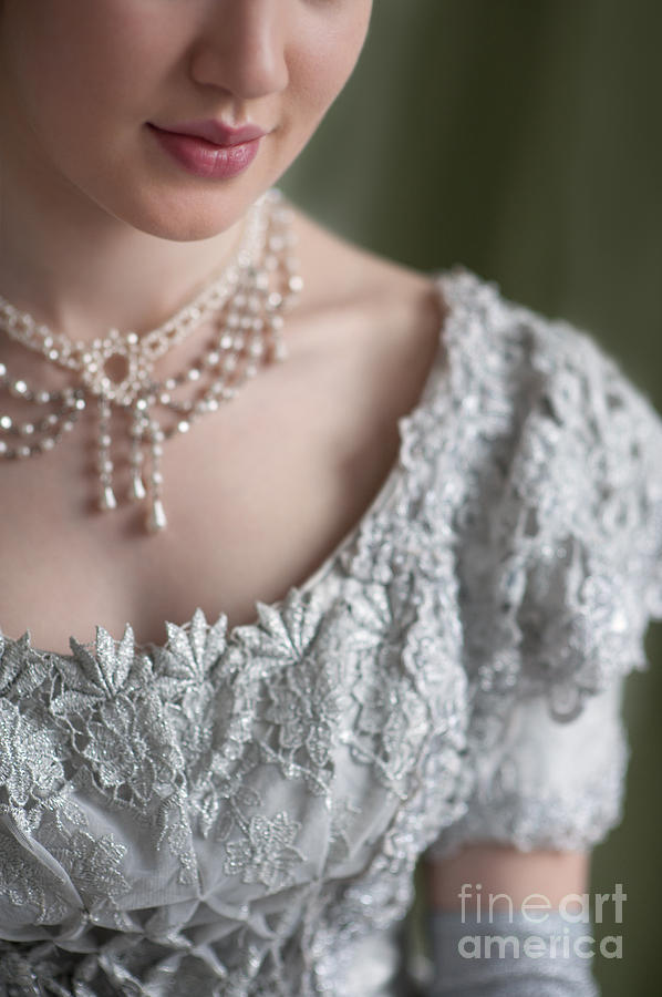 Victorian Woman Smiling Detail Photograph by Lee Avison