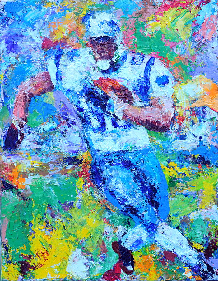 Football Painting - Victory by Charles Ambrosio