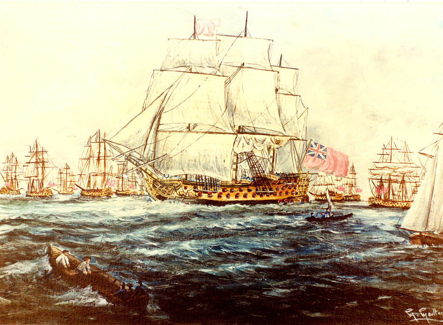 Victory in Portsmouth England Painting by Mackenzie Moulton