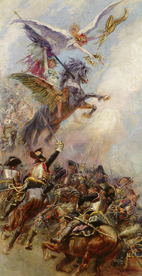 Horse Painting - Victory by Jean-Baptiste Edouard Detaille