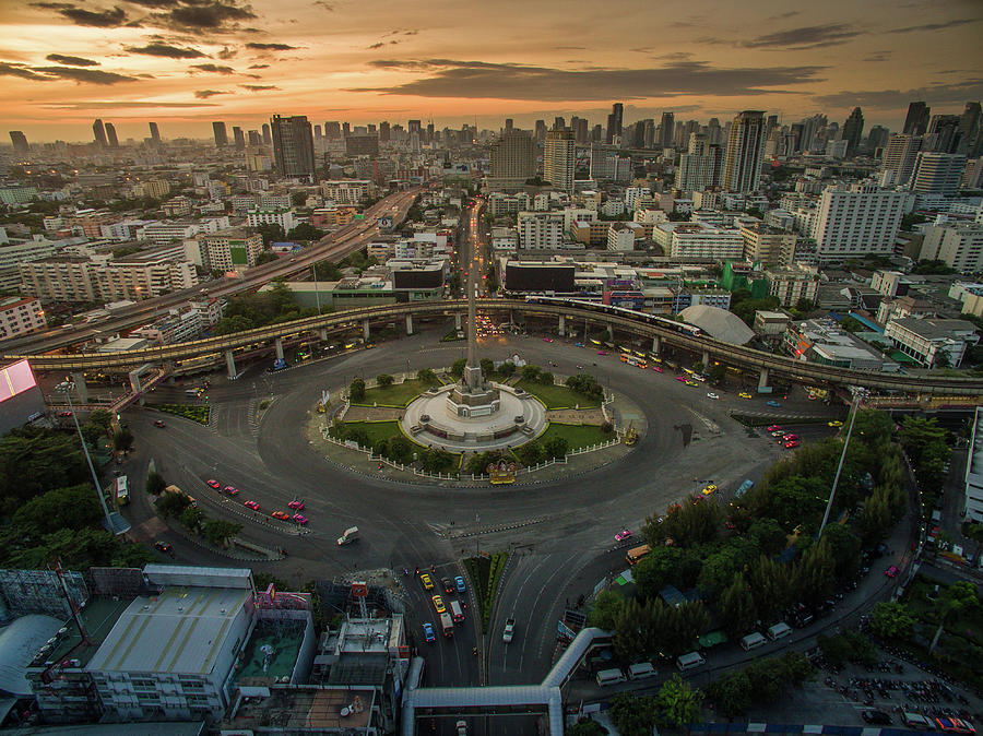 Bangkok Thailand - March 7 2018: Aerial Shot Of The Emporium And