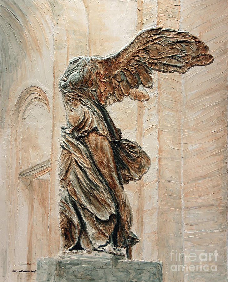 Victory of Samothrace Painting by Joey Agbayani